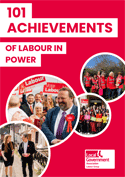 Montage of people celebrating major Labour achievements