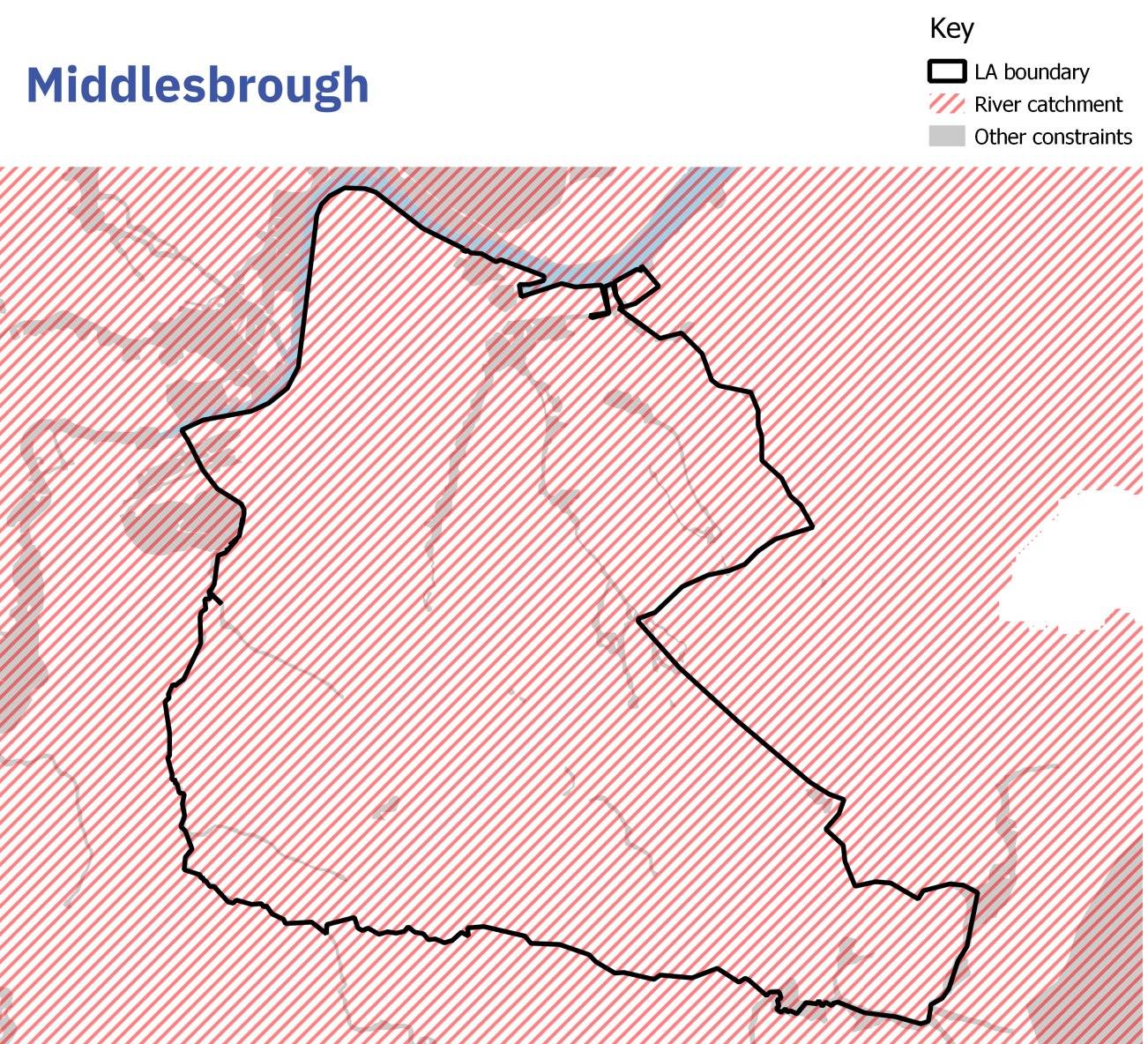 Land cover map: Middlesbrough