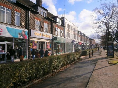 Shops in Shirley town centre