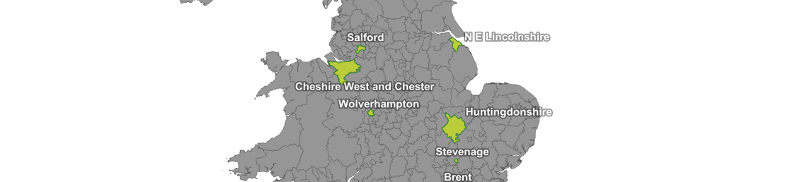 Map of Browfield Regeneration Sites