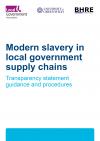 Front cover Modern slavery in local government supply chains