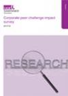 Corporate peer challenge impact report 2017 - 2018 cover