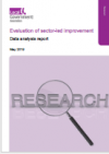 Cover image Evaluation of sector-led improvement -Data analysis report 2019