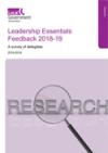 Leadership Essentials feedback survey 2018-19