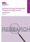 National Graduate Development Programme impact survey 2019 COVER