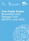 OPE brownfield land release June 2022 publication cover image