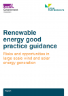 Renewable energy good practice guidance