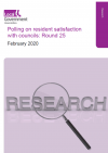 Resident satisfaction survey front cover 