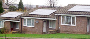 Example of photovoltaic panels being used on the Croftlands Estate