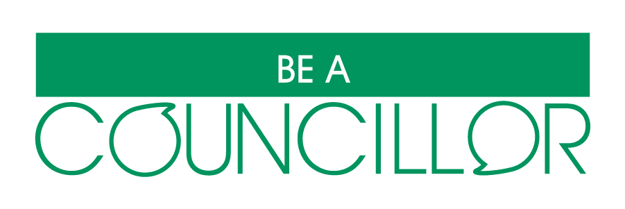 Be a councillor green logo design