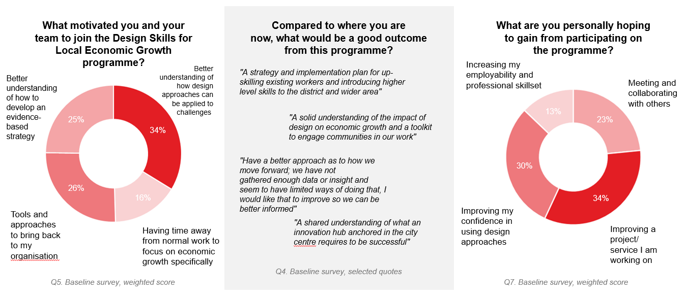 Baseline survey - motivations and aspirations