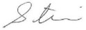 Cllr Stephen Atkinson Signature