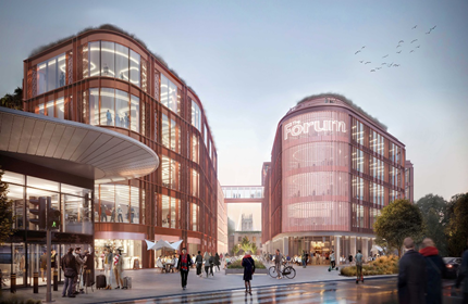 A real life plan of Gloucester City's 'Forum' digital quarters