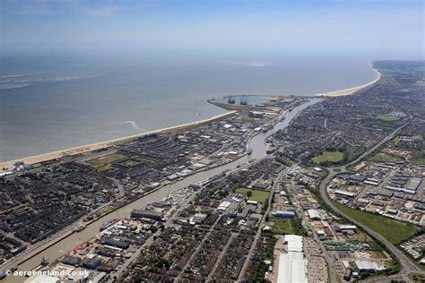 An aerial view of Great Yarmouth seafront