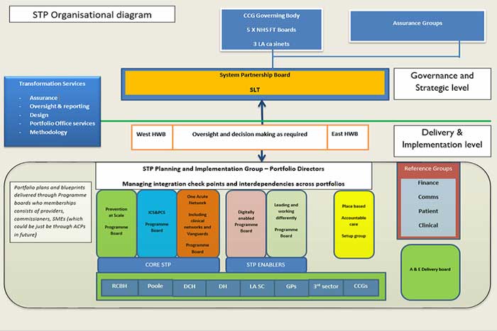 STP organisational diagram
