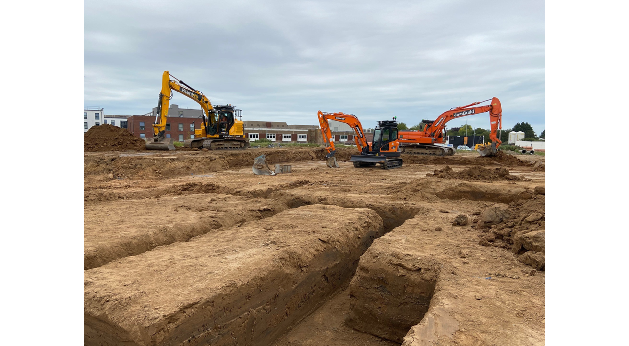 Bulldozers on site