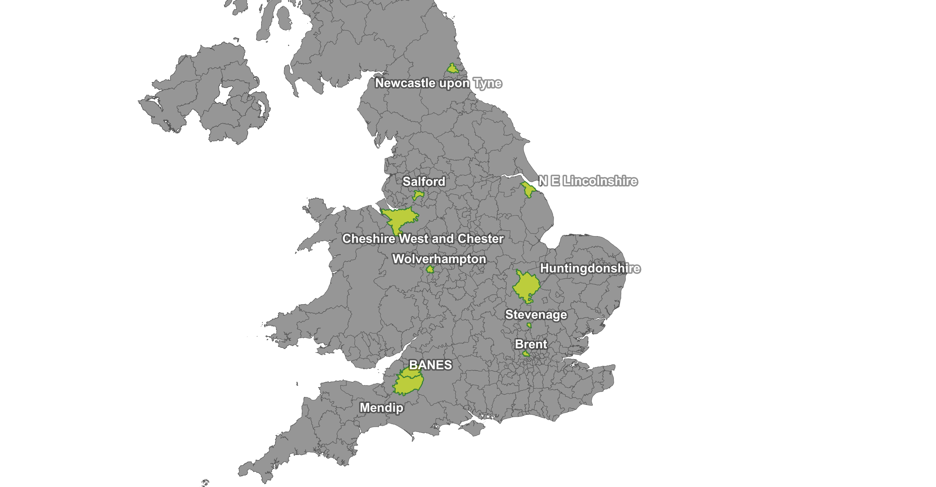 Map of Browfield Regeneration Sites