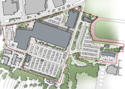 Transforming public services in West Suffolk - outline over head map