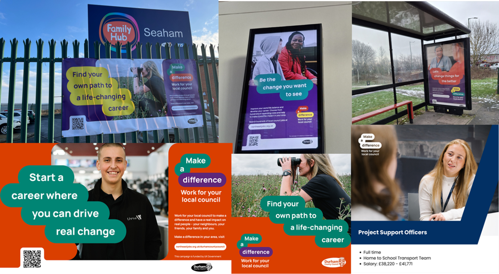 National recruitment campaign social media assets, OOH, banners