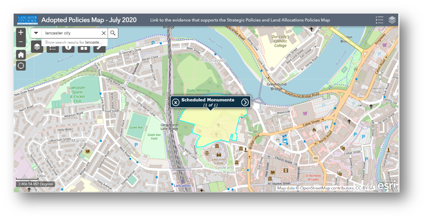 Lancaster City Council interactive map