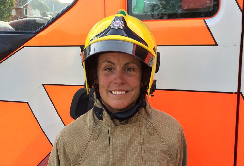 Firefighter Sarah Holden