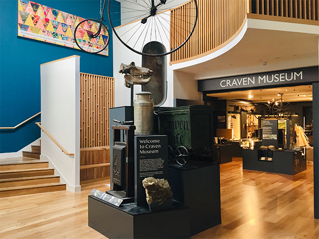 The foyer of Craven Museum 