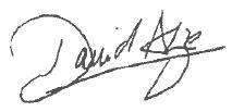 David Algie's signature