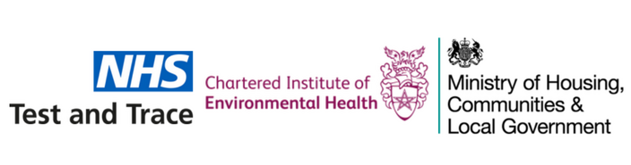 NHS, CIEH and MCHLG logos