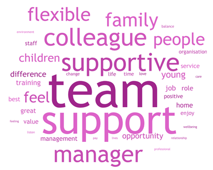 What do you enjoy most about your work - non-registered social workers