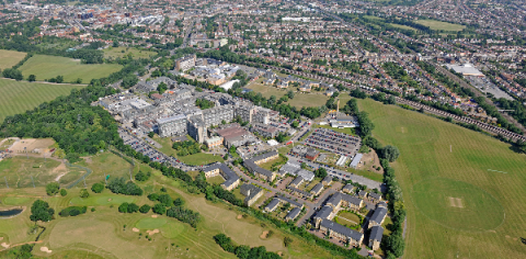 Aerial view of Northwick Park