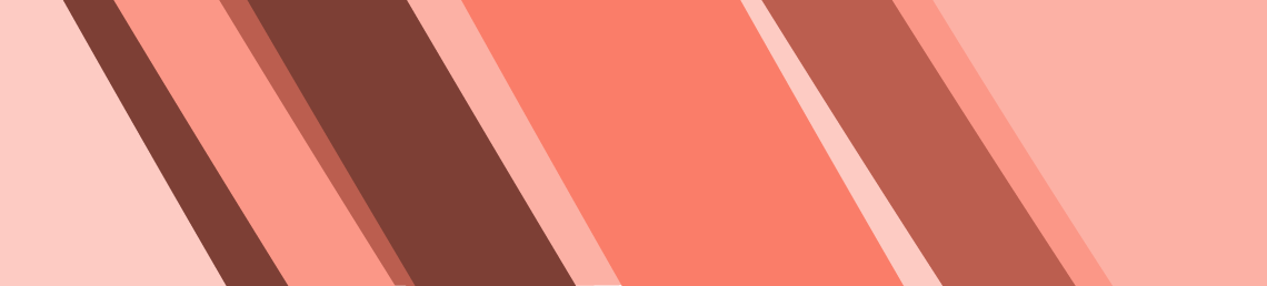 horizontal banner with diagonal stripes in various shades of peach colour