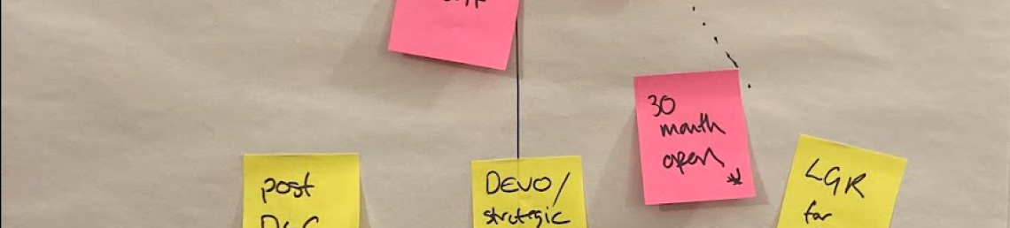 Some notes containing badly written acronyms are on a whiteboard.