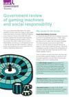 Government review of gaming machines and social responsibility cover