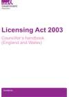Licensing Act 2003 - Councillor’s handbook (England and Wales)