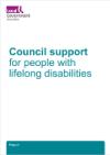 Council social care support for people with lifelong disabilities