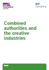 Combined authorities and the creative industries cover