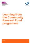 Learning from the Community Renewal Fund Programme - thumbnail