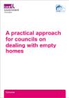 bold pink text reads A practical approach for councils on dealing with empty homes