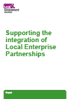 text on a white page reading Supporting the integration of Local Enterprise Partnerships