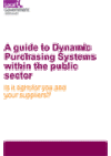 A guide to Dynamic Purchasing Systems within the public sector: Is it right for you and your suppliers? COVER