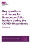 Key questions and issues for finance portfolio holders during the COVID-19 pandemic COVER