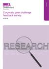 Corporate Peer Challenge feedback survey 2018-19 COVER