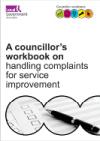 Councillor work book complaints handling cover showing pen and documents