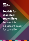 Text displayed: Toolkit for disabled councillors - Reasonable adjustment policy for councillors
