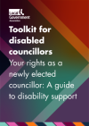 Text displayed: Toolkit for disabled councillors - Your rights as a newly elected councillor