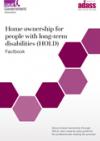 Home ownership for people with long-term disabilities (HOLD) factbook cover