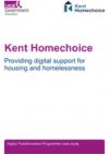 Kent Homechoice: providing digital support for housing and homelessness COVER
