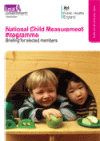 National child measurement programme briefing for elected members cover