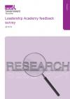 Evaluation of sector-led improvement: Leadership Academy feedback survey