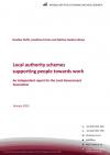 Local authority schemes supporting people towards work